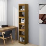 vidaXL Bibliotecă/Separator cameră, maro miere, lemn masiv de pin (808156) Biblioteca