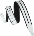 Levy's Double Racing Stripe Gitárszíj White (MG317DRS-BLK_WHT)