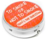 Angelo Kör alakú zsebhamutál - To Smoke or Not to Smoke feliratal - narancssárga (A-400800-7)