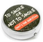 Angelo Kör alakú zsebhamutál - To Smoke or Not to Smoke feliratal - fekete (A-400800-11)