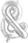 Amscan Silver, Ezüst & betű fólia lufi, 46 cm (DPA9909662)