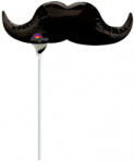Amscan Mustache, Bajusz Mini Fólia lufi (DPA2785502)