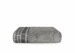  Bordűrös frottír törölköző, Szürke, 70x140 cm (500 g/m2)