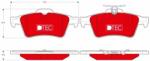 TRW set placute frana, frana disc TRW DTEC COTEC GDB1621DTE (GDB1621DTE)