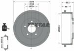TEXTAR Tambur frana TEXTAR 94024400 (94024400) - automobilus