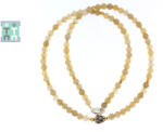  Colier din Agata Rotund 4x4 mm - Accesorii de Argint 925 - GF