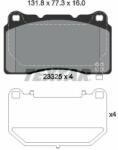 TEXTAR set placute frana, frana disc TEXTAR Q+ 2332502 (2332502)