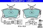 ATE set placute frana, frana disc ATE Ceramic 13.0470-2877.2 (13.0470-2877.2)