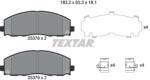 TEXTAR set placute frana, frana disc TEXTAR 2537801 (2537801)