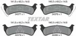TEXTAR set placute frana, frana disc TEXTAR 2437701 (2437701)