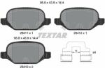 TEXTAR set placute frana, frana disc TEXTAR Q+ 2541101 (2541101)