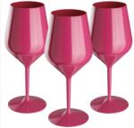  Set 3 pahare Roz wine cocktail , policarbonat, 470 cc , tritan Pahar