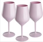  Set 3 pahare Roz Pal wine cocktail , policarbonat, 470 cc , tritan Pahar