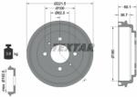 TEXTAR Tambur frana TEXTAR 94037600 (94037600)