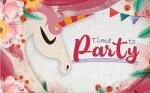 Simetro Комплект покани за рожден ден Simetro - Unicorns, 10 бр