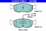 ATE set placute frana, frana disc ATE Ceramic 13.0470-7288.2 (13.0470-7288.2)