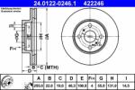 ATE Disc frana ATE 24.0122-0246.1 (24.0122-0246.1)