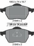 TEXTAR set placute frana, frana disc TEXTAR Q+ 2184802 (2184802)