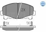MEYLE set placute frana, frana disc MEYLE -ORIGINAL: True to OE. 025 247 6616 (025 247 6616)