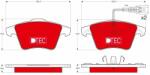 TRW set placute frana, frana disc TRW DTEC COTEC GDB1651DTE (GDB1651DTE)