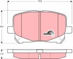TRW set placute frana, frana disc TRW COTEC GDB3248 (GDB3248)
