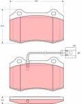 TRW set placute frana, frana disc TRW GDB1644 (GDB1644) - automobilus
