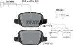 TEXTAR set placute frana, frana disc TEXTAR Q+ 2534701 (2534701)