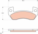 TRW set placute frana, frana disc TRW GDB1680 (GDB1680)