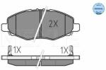 MEYLE set placute frana, frana disc MEYLE -ORIGINAL: True to OE. 025 245 2316/W (025 245 2316/W)