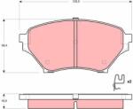 TRW set placute frana, frana disc TRW GDB3302 (GDB3302) - automobilus