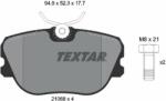 TEXTAR set placute frana, frana disc TEXTAR 2106804 (2106804)