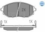 MEYLE set placute frana, frana disc MEYLE -ORIGINAL: True to OE. 025 248 6417/W (025 248 6417/W)