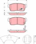 TRW set placute frana, frana disc TRW COTEC GDB3276 (GDB3276)
