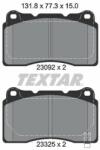 TEXTAR set placute frana, frana disc TEXTAR Q+ 2309204 (2309204)