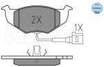 MEYLE set placute frana, frana disc MEYLE -ORIGINAL: True to OE. 025 218 6817/W (025 218 6817/W)