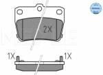 MEYLE set placute frana, frana disc MEYLE -ORIGINAL: True to OE. 025 236 5614/W (025 236 5614/W)
