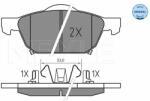 MEYLE set placute frana, frana disc MEYLE -ORIGINAL: True to OE. 025 258 0417 (025 258 0417)
