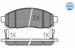 MEYLE set placute frana, frana disc MEYLE -ORIGINAL: True to OE. 025 242 2716/W (025 242 2716/W)