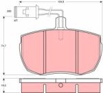 TRW set placute frana, frana disc TRW GDB789 (GDB789)