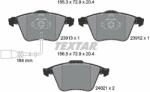 TEXTAR set placute frana, frana disc TEXTAR Q+ 2391301 (2391301)