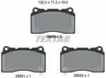 TEXTAR set placute frana, frana disc TEXTAR Q+ 2585001 (2585001)