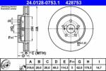 ATE Disc frana ATE 24.0128-0753.1 - automobilus