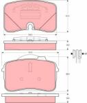 TRW set placute frana, frana disc TRW GDB961 (GDB961) - automobilus