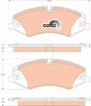 TRW set placute frana, frana disc TRW COTEC GDB1825 (GDB1825)