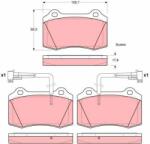 TRW set placute frana, frana disc TRW GDB1392 (GDB1392) - automobilus