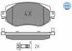 MEYLE set placute frana, frana disc MEYLE -ORIGINAL: True to OE. 025 226 1019 (025 226 1019)