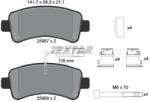 TEXTAR set placute frana, frana disc TEXTAR Q+ 2598701 (2598701)