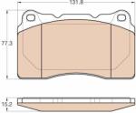 TRW set placute frana, frana disc TRW GDB2007 (GDB2007) - automobilus