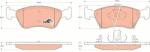 TRW set placute frana, frana disc TRW COTEC GDB3163 (GDB3163)