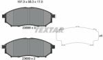 TEXTAR set placute frana, frana disc TEXTAR 2369803 (2369803)